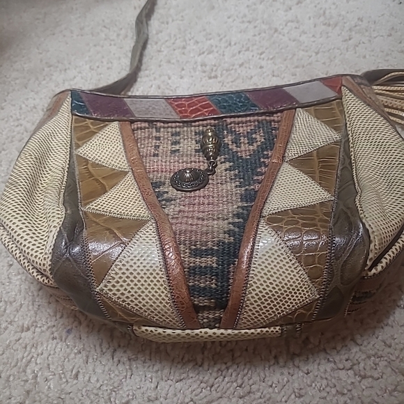 Sharif Colorful Patchwork Crossbody Bag - Picture 2 of 15